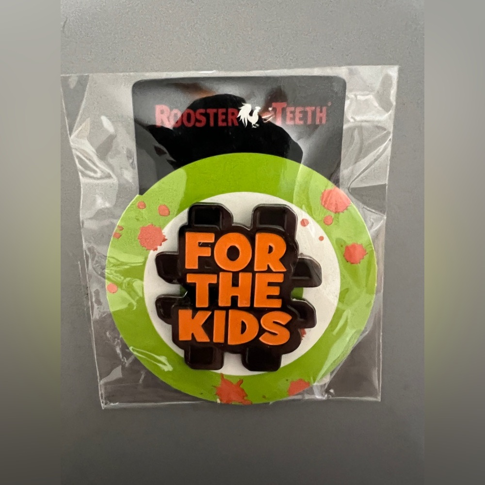Rooster Teeth Extra Life: For the Kids Pin